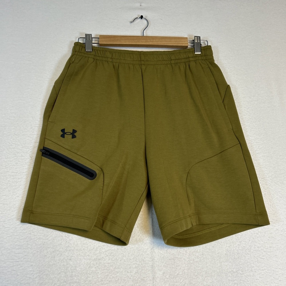 Under Armour Men’s Unstoppable Fleece Shorts Green Small  1379809 Casual